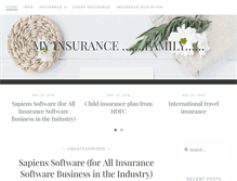 Tablet Screenshot of myinsurancefamily.com